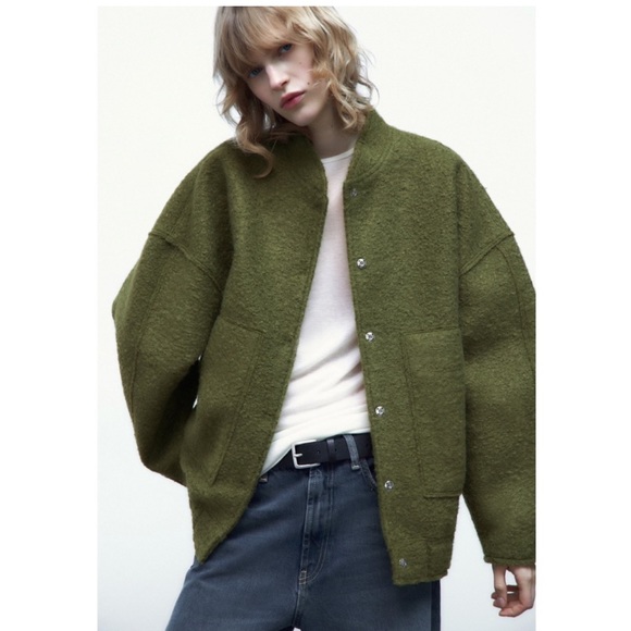 Zara Jackets & Coats Zara Textured Bomber Jacket Poshmark